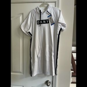 DKNY hooded sweatshirt dress NWT